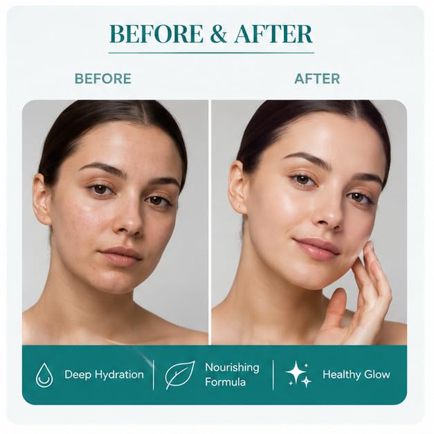 GLORIACE Moisturizer Cream | Lightweight Daily Face Moisturizer for Soft, Smooth & Hydrated Skin | Non-Greasy Hydrating Cream for All Skin Types | 50 g