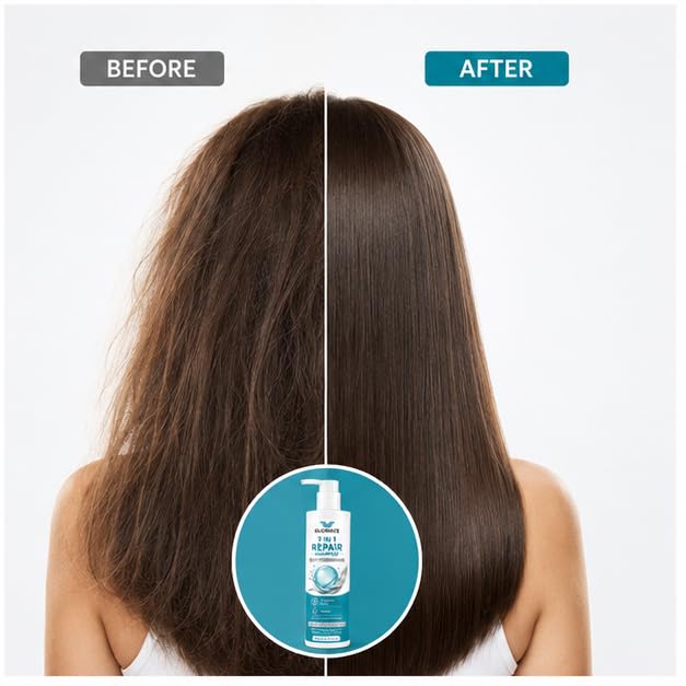 Gloriace 7 in 1 Repair Shampoo, for All Hair Types, Liquid, Vegan, 200 ml