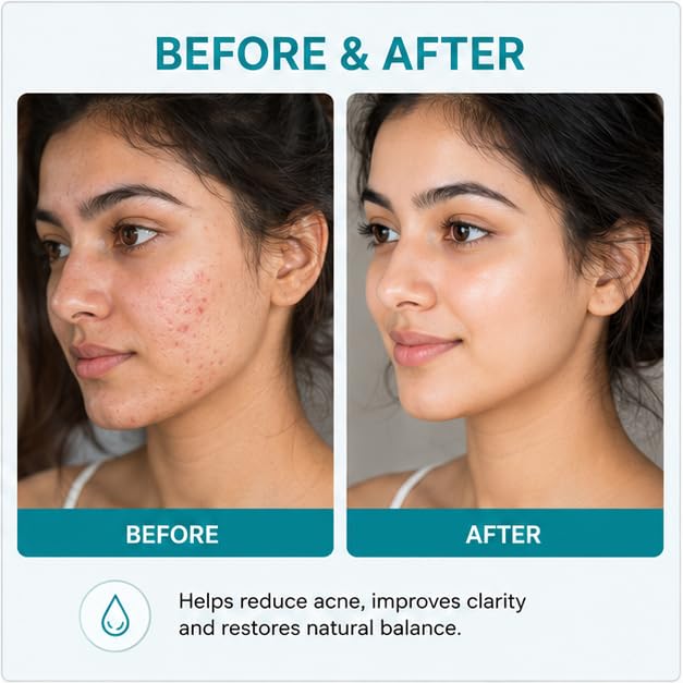 GLORIACE Anti Acne Face Serum for Oily & Blemish-Prone Skin | Lightweight Facial Serum for Daily Skin Care Routine | Non-Greasy Formula for Refined & Clear-Looking Skin | 30 ml