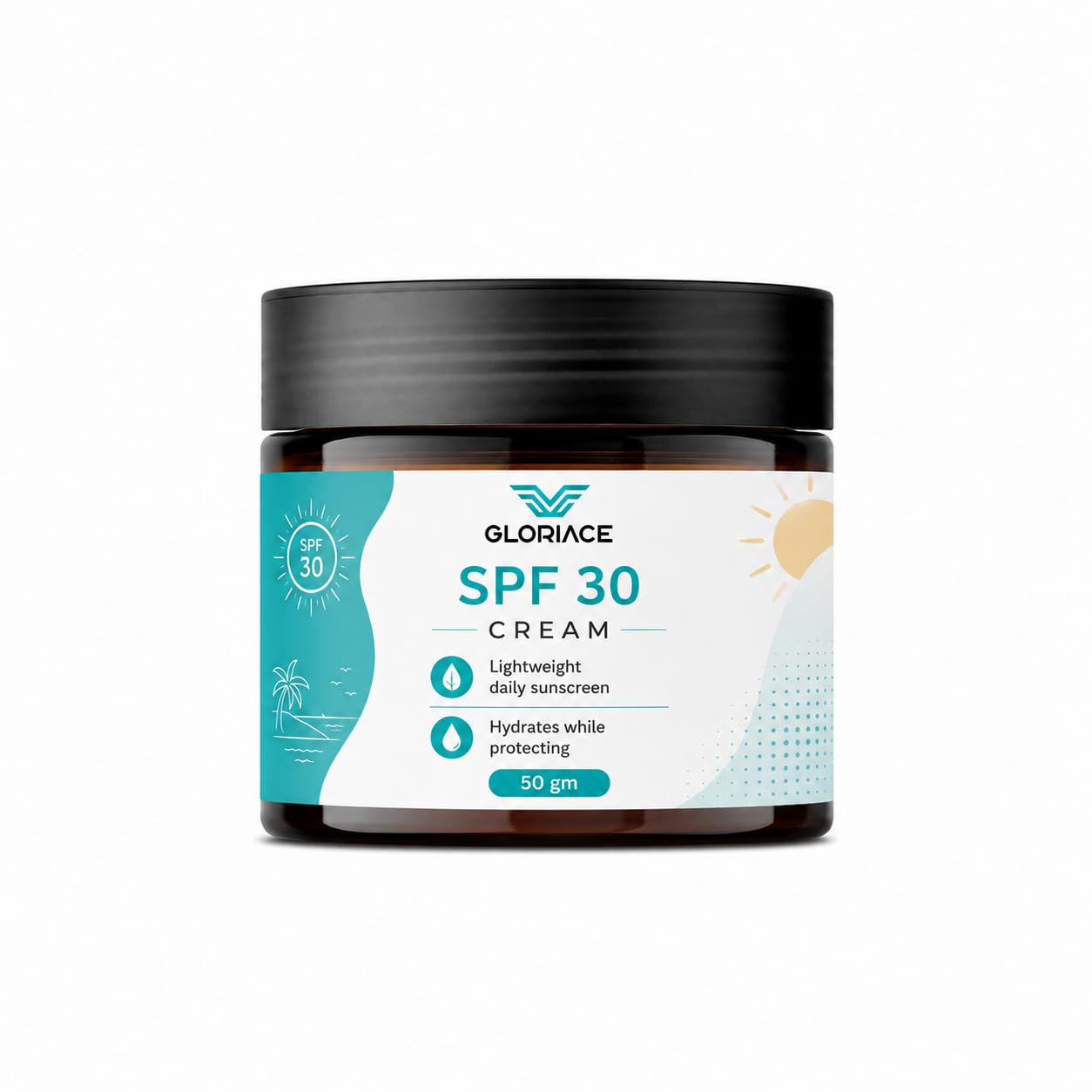 Gloriace Sunscreen SPF 50 PA++++, Broad Spectrum, No White Cast, Deep Moisturisation, All Skin Types (50 GM)
