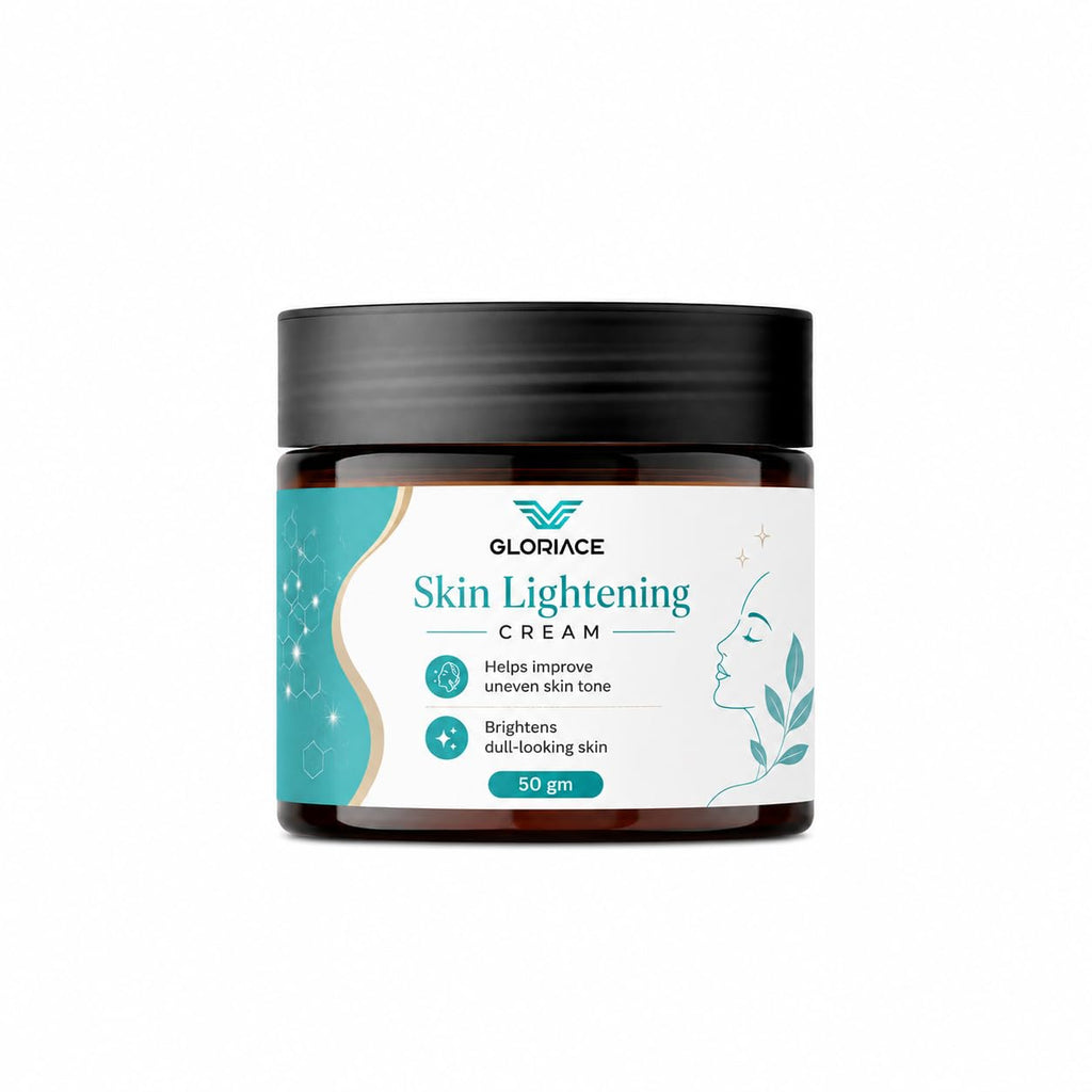 GLORIACE Skin Lightening Cream | Daily Face Moisturizing Cream for Brighter & Even-Looking Skin | Lightweight, Non-Greasy Formula | Suitable for All Skin Types | 50 g