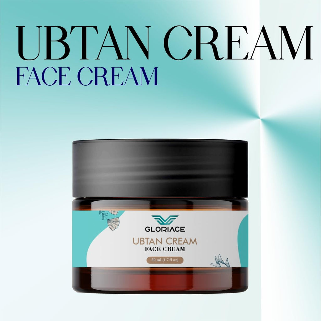 Gloriace Ubtan Face Cream for Men & Women | Natural Herbal Formula | Removes Tan, Enhances Glow & Smooth Skin | 50 ml