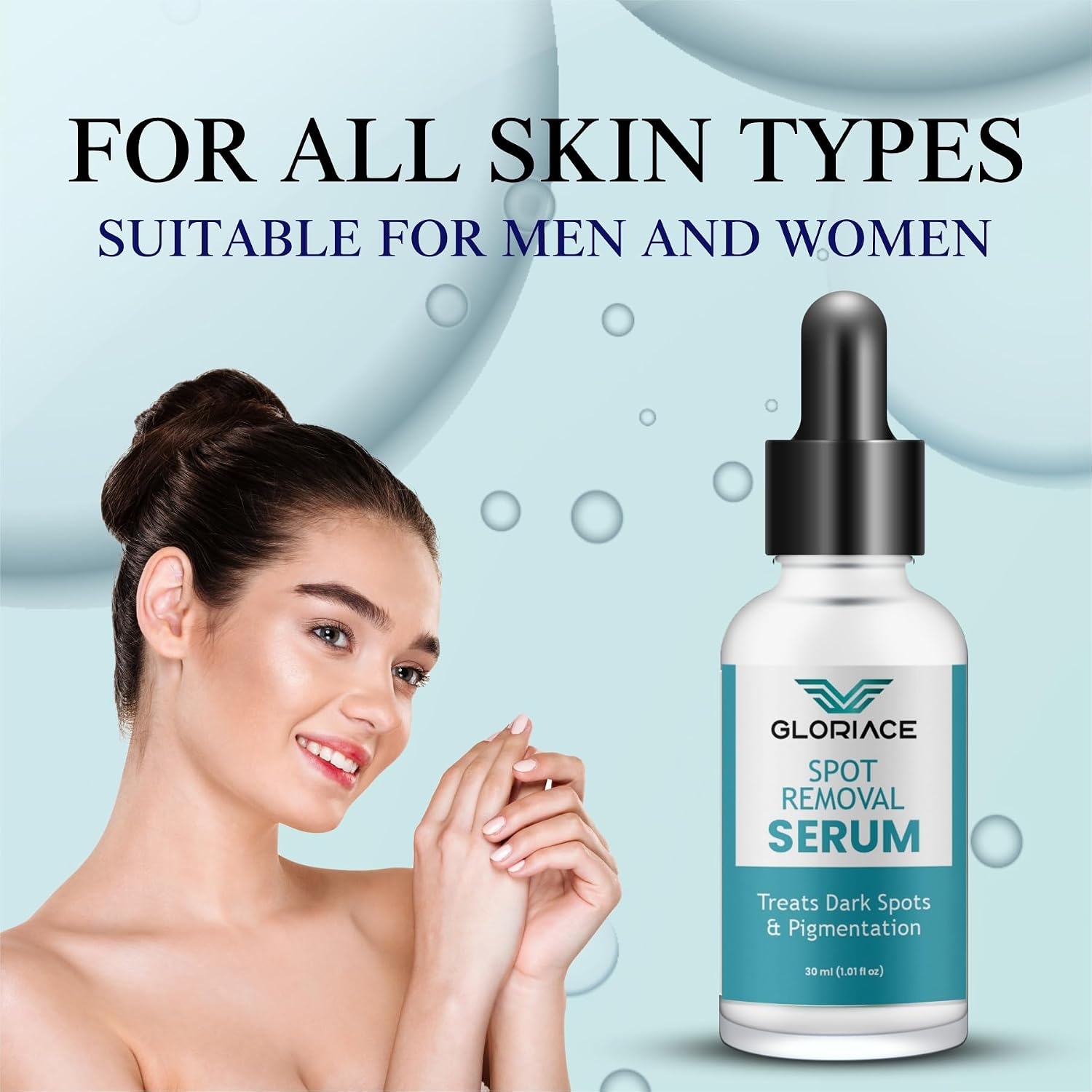 Gloriace Spot Removal Serum, Treats Dark Spots & Pigmentation, 30ml