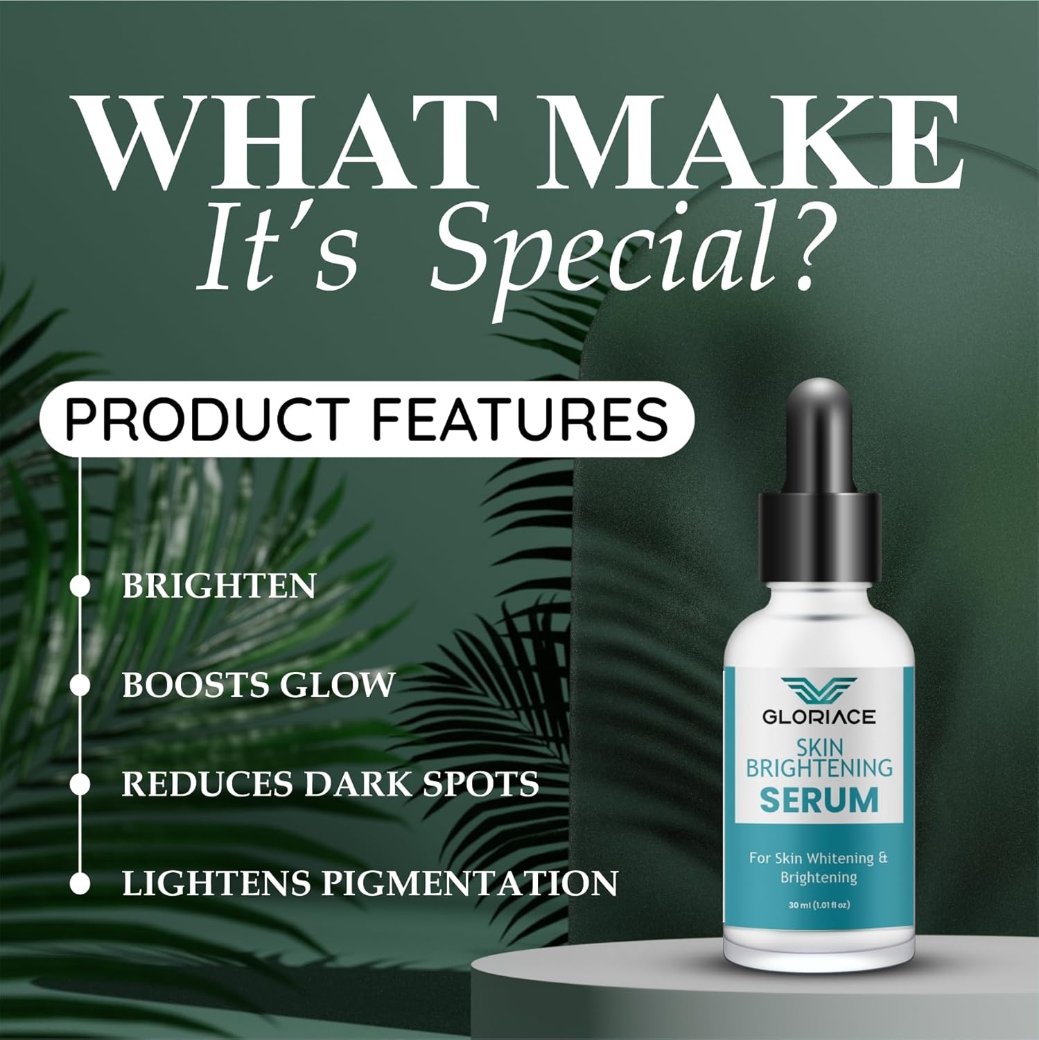 Skin Brightening Serum for Whitening & Brightening, 30ml (1.01 fl oz)