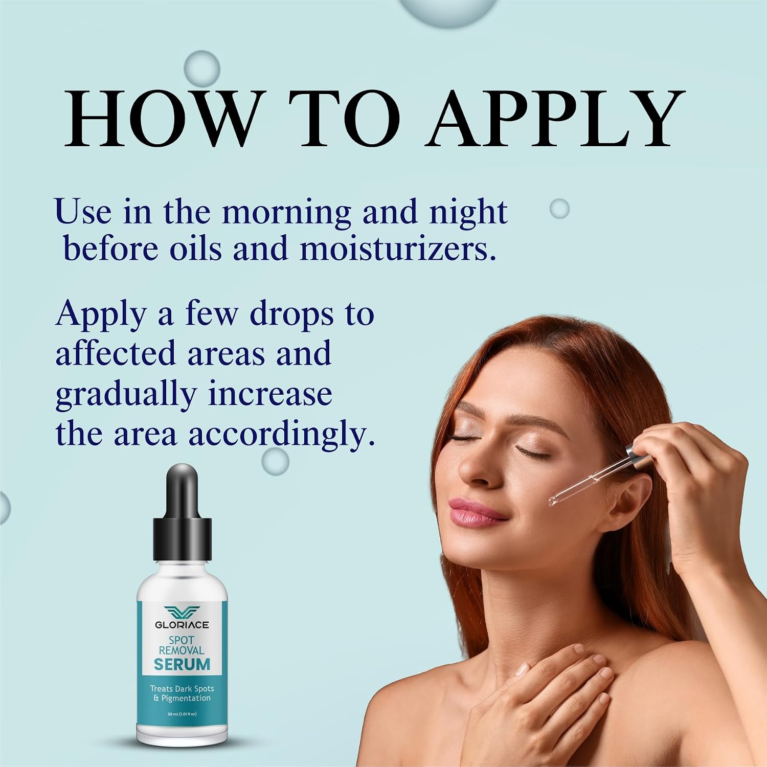 Gloriace Spot Removal Serum, Treats Dark Spots & Pigmentation, 30ml